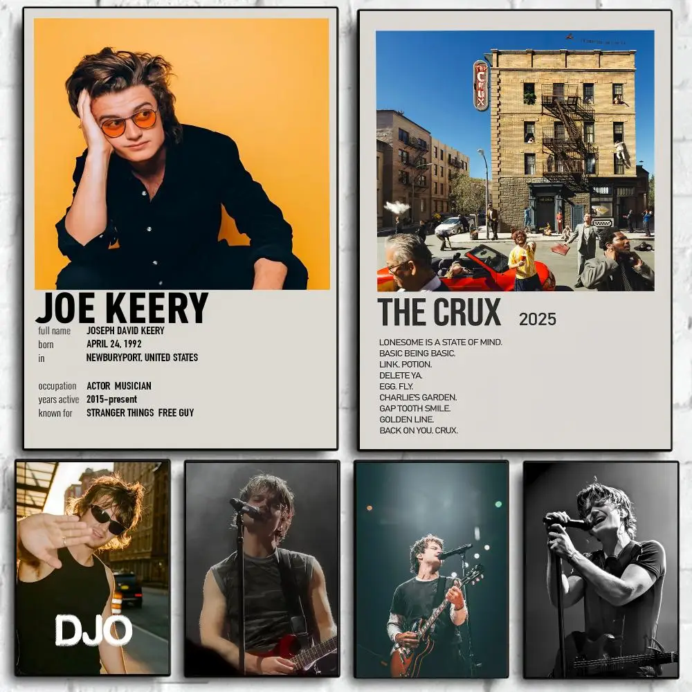 Pop Star D-Djo Joe Keery Poster Self Adhesive Wall Art Decor for Bedroom Living Room Office Home Decor Gift