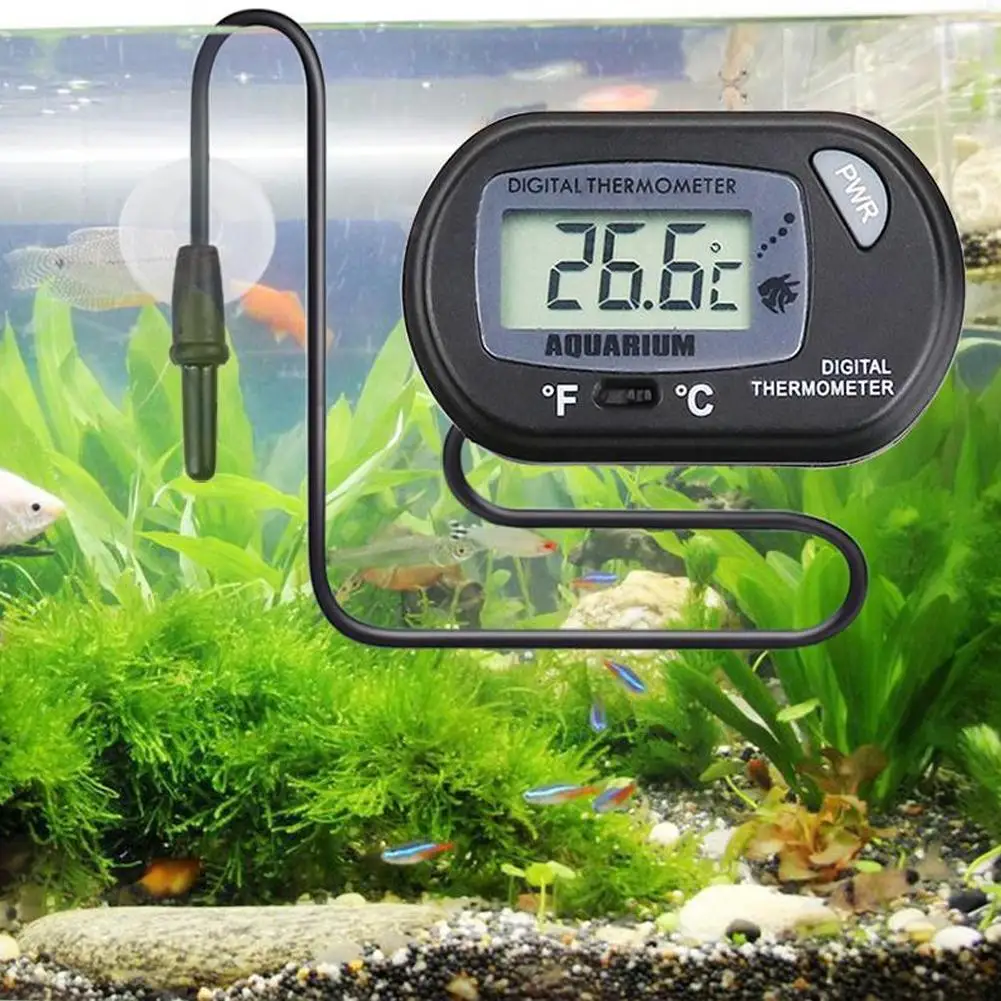Aquarium-Thermometer, wasserdicht, elektronisches Thermometer, LCD, digitaler Aquarium-Bildschirm, Sensor, Thermometer-Controller mit Sonde – Detail 12