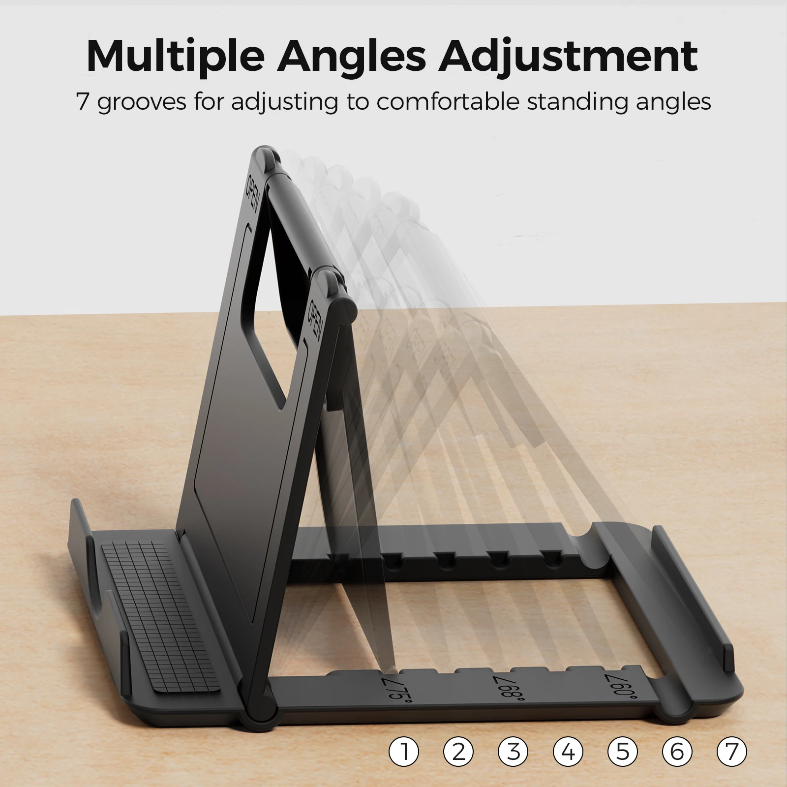 Настольный держатель для телефона, регулируемая настольная подставка для Ipad IPhone Samsung Xiaomi Huawei, складная универсальная подставка для мобильного телефона