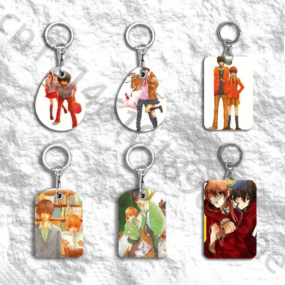T-Tonari No Kaibutsu Protective Printed Leather Card Case Metal Keychain for Bank Credit Bus Subway ID Cards
