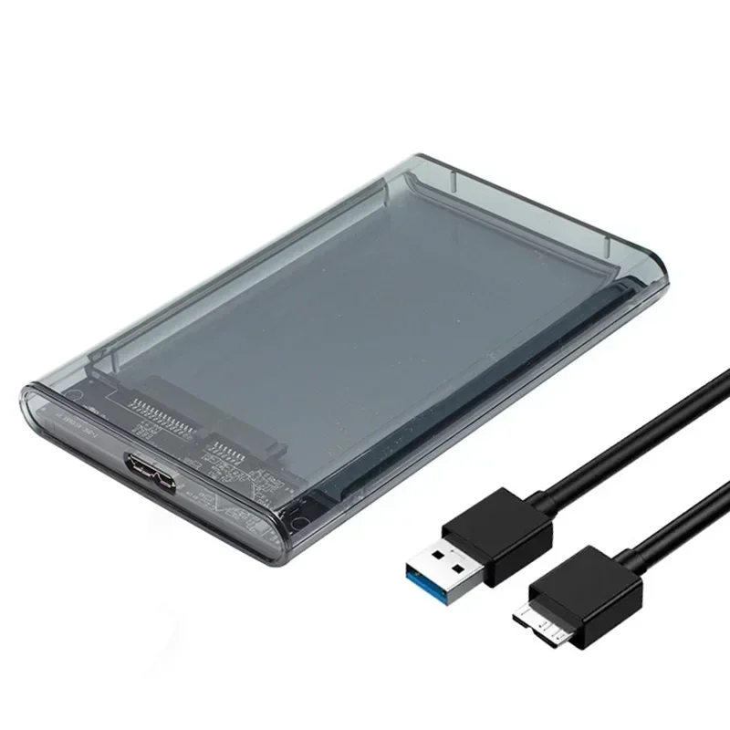 

High-Speed USB 3.0Type C 2.5 For SSD External Transparent Hard Drive Enclosure Case Storage Case With Cable For Laptop PC