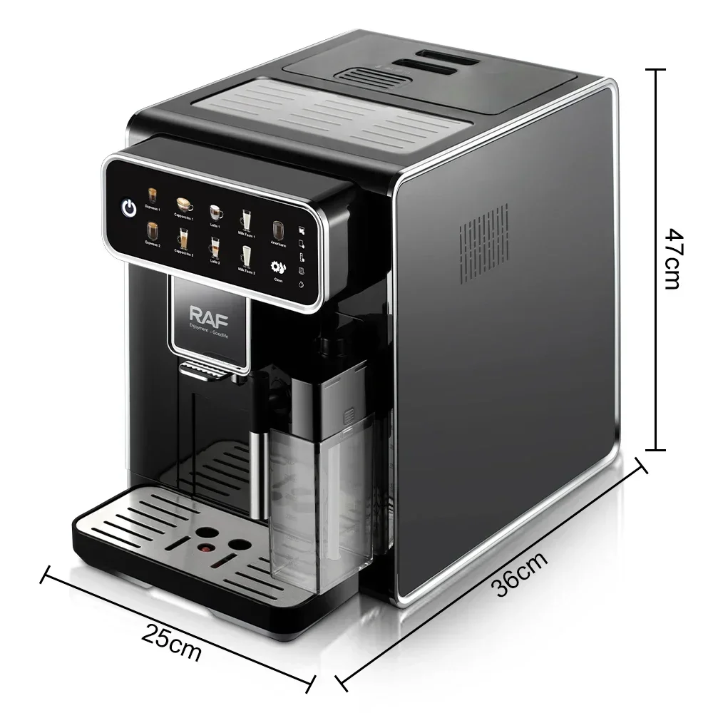 Home and office coffee grinder high pressure steam milk frother Italy Espresso maker All-in-one automatic coffee machine