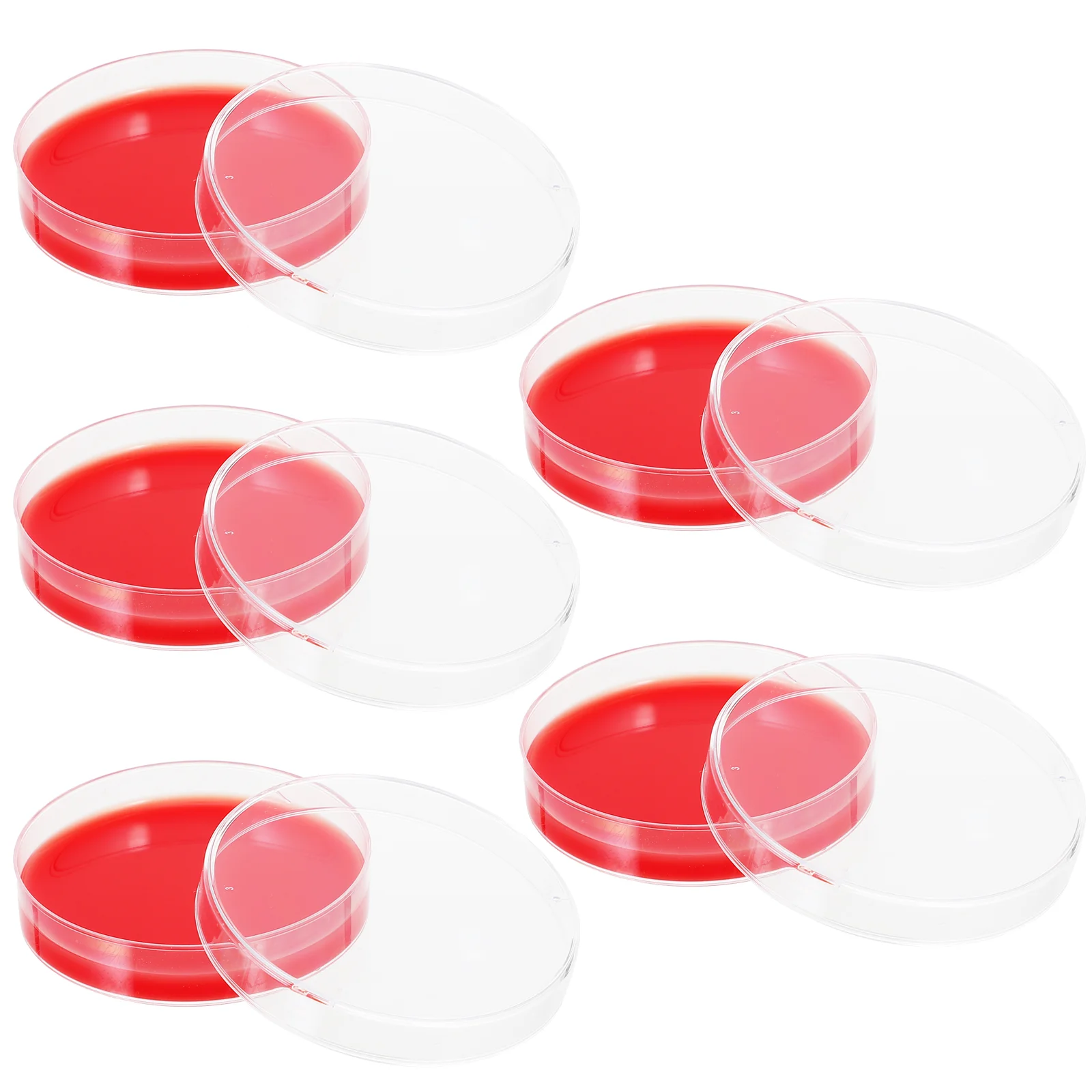 10 Pcs Blood Agar Plate Plates Infusion Labs Growth Medium Culture Petri Dish or
