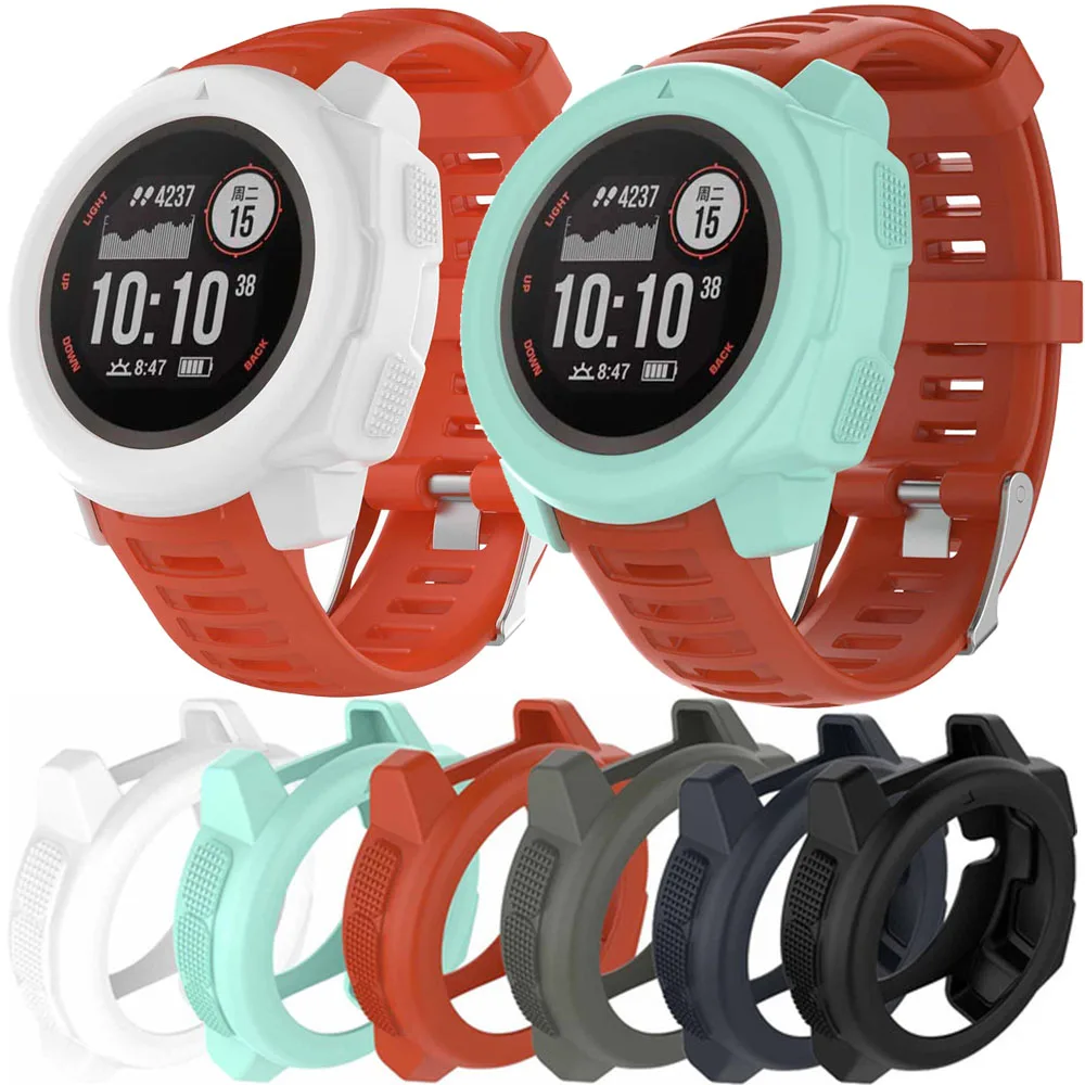 Uhr Schutzhülle Shell für Garmin Instinct Smartwatch Weiche Silikon Screen Protector Fall Abdeckung Zubehör