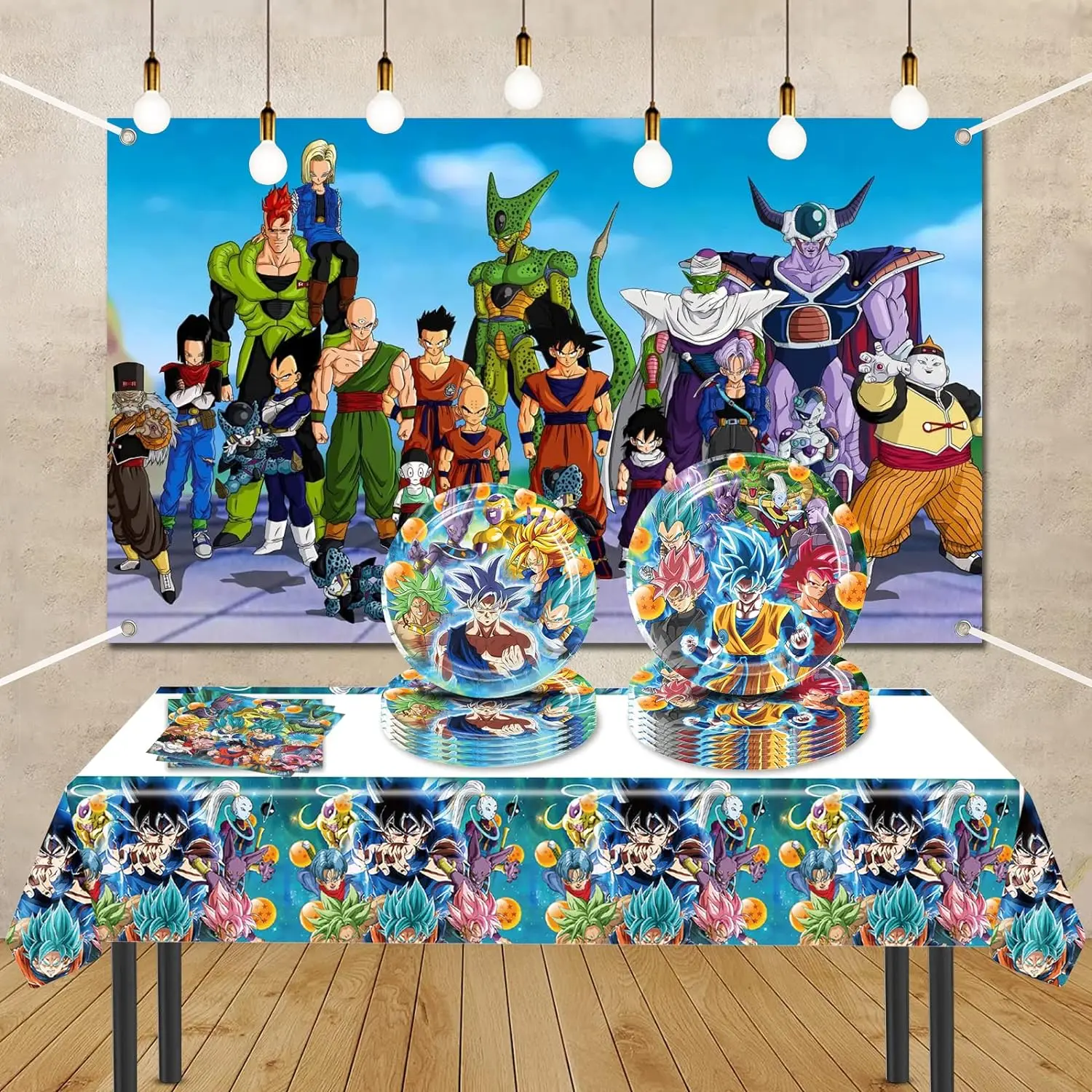 Dragon Ball Tablecloth Birthday Party Dcorations Goku Disposable Table Cloth Table Cover Baby Shower Kids Gift Party Supplies ﻿