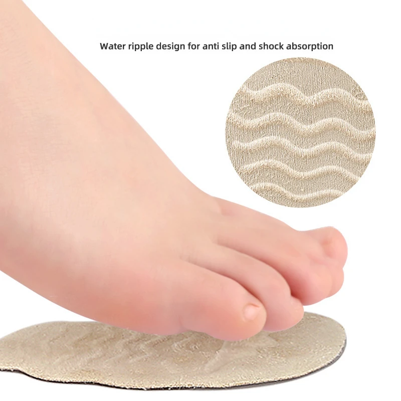 GEL Forefoot Pad High Heels Pain Resistant and Non Slip Half Size Pad Soft and Shock-absorbing Water Ripple Patch