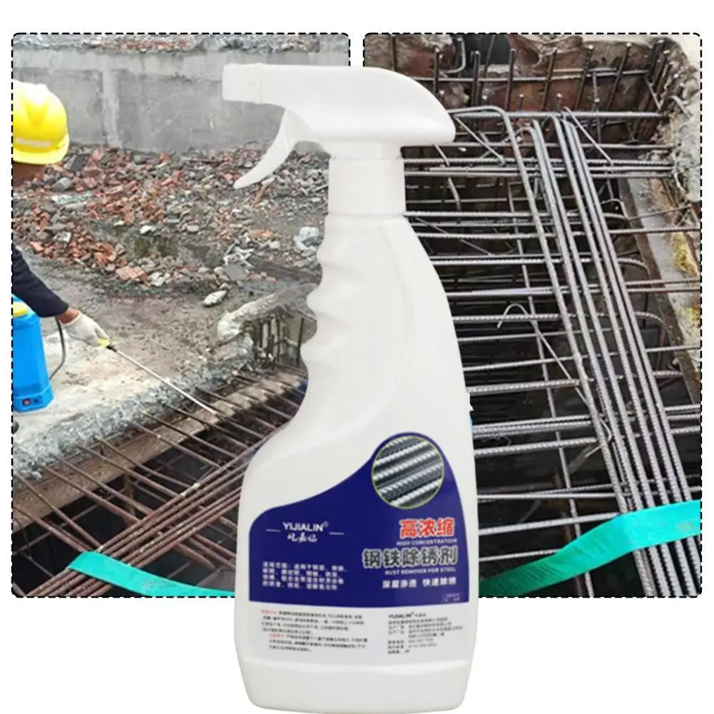 Removedor de óxido de Metal de 500ml, removedor de óxido de cubo de automóvil, mantenimiento, limpieza, prevención, acero inoxidable y Spray, cocina inoxidable D2b5