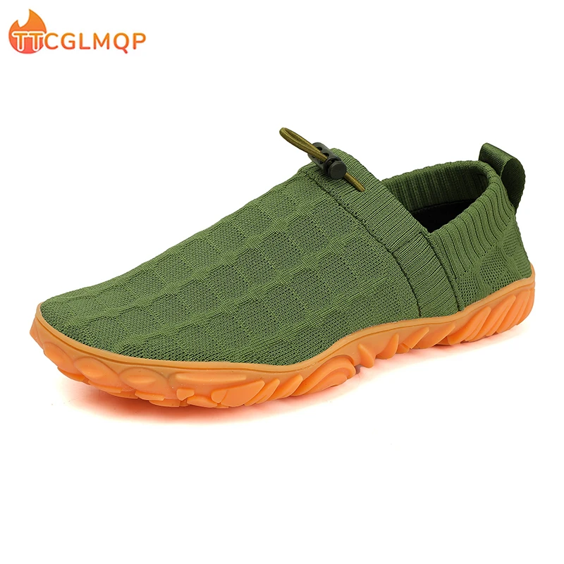 Fashion Unisex Wider Shoes Breathable Mesh Men Barefoot Wide-toed Shoes New Flats Soft Zero Drop Sole Wider Toe Sneakes Big Size