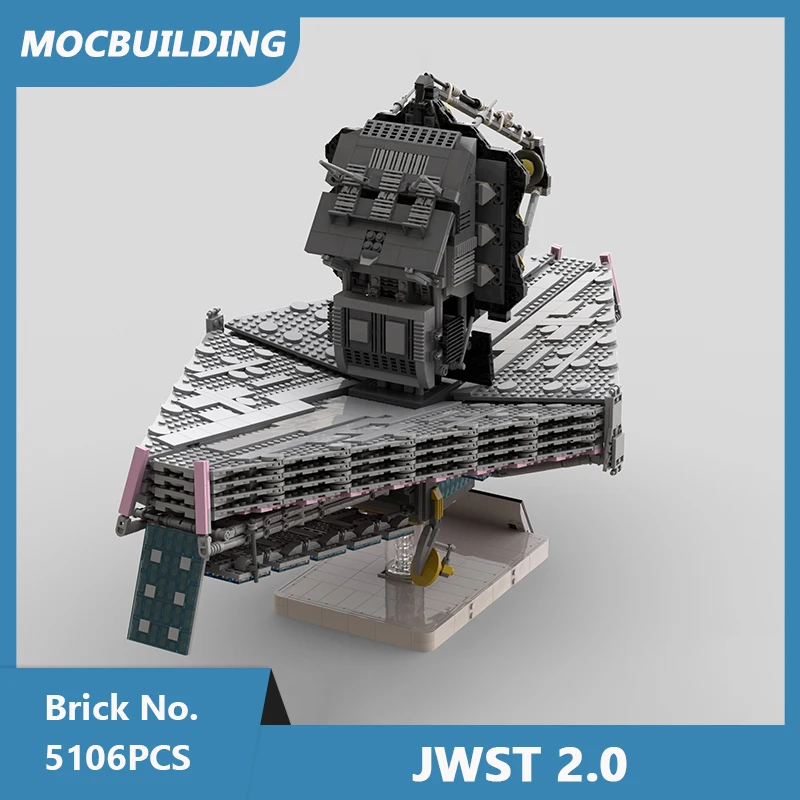 MOC Building Blocks James Webb Space Telescope 2.0 Model DIY Assembled Bricks JWST Educational Display Toys Xmas Gifts 5106PCS