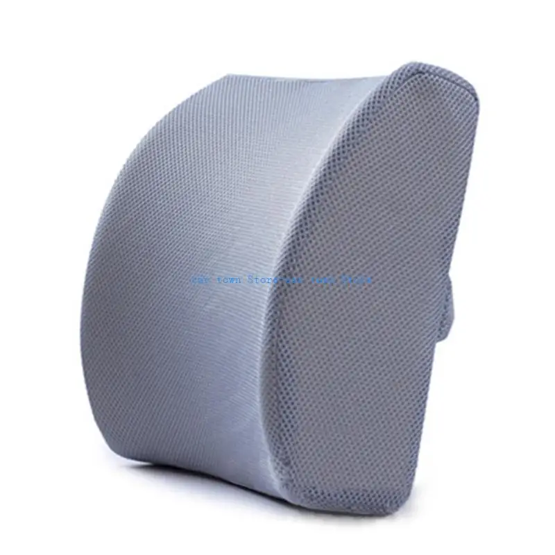 

RXJE Lumbar Car Back Support Cushion Memory Foam Waist Pillow Office Home Chair