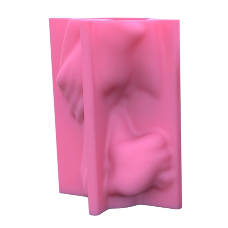 Half-body Human Body Vase Silicone Molds for Making Succulent Plant Flower Pot K3KF