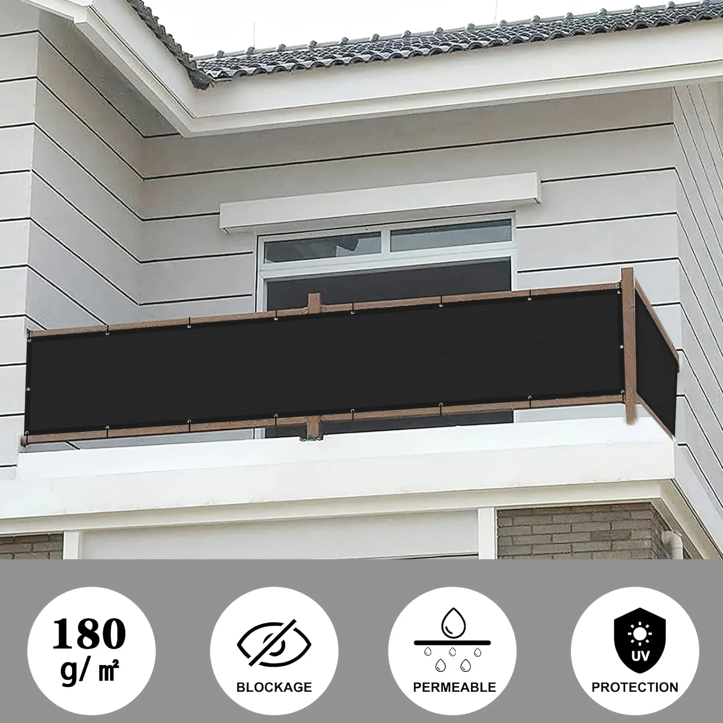 The Wooden Floor Sunshade Net on the Open-Air Platform Protects the Wooden Platform and Deck from Fading and Deforming Due to Direct Sunlight