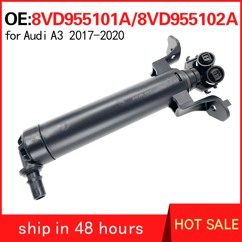 

8VD955101A 8VD955102A For Audi A3 2017-2020 Cleaning Device for Headlight Nozzle of Car Headlights Spray Gun