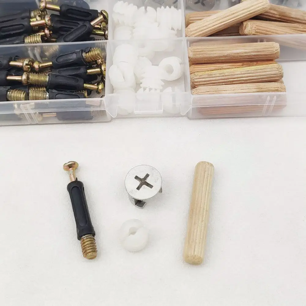 Universal Furniture Connecting Hardware Kit Cam Lock Nut Bolt For Cabinet Drawer Table Bed Panel Joint Fastener
