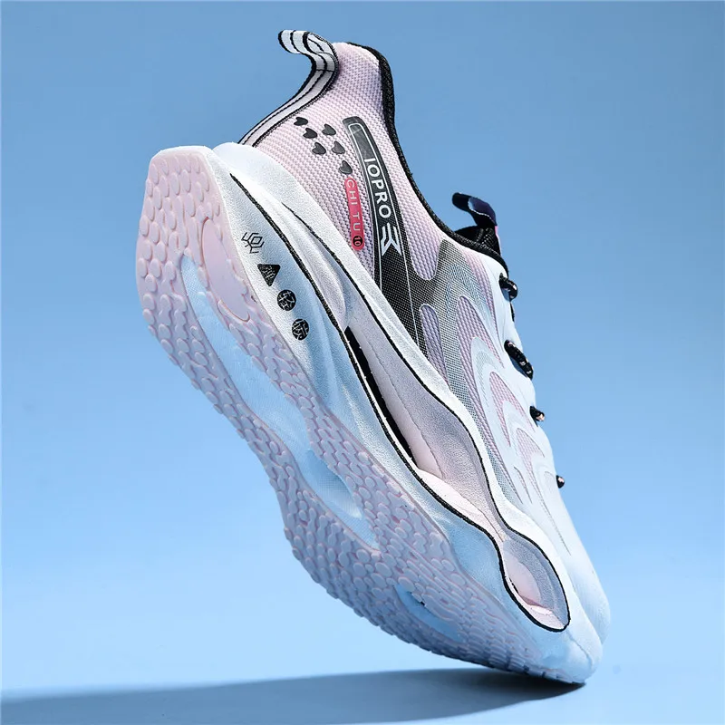 Herren-Laufschuhe mit durchbrochener Sohle, atmungsaktive Sportschuhe aus Mesh für den Sommer, hochelastische, stoßdämpfende Herrenschuhe mit dicker Sohle, die die Körpergröße erhöhen, leichte, rutschfeste und abriebfeste Herren-Laufschuhe für Outdoor-Aktivitäten, Fitness und den täglichen Gebrauch. – Detail 27