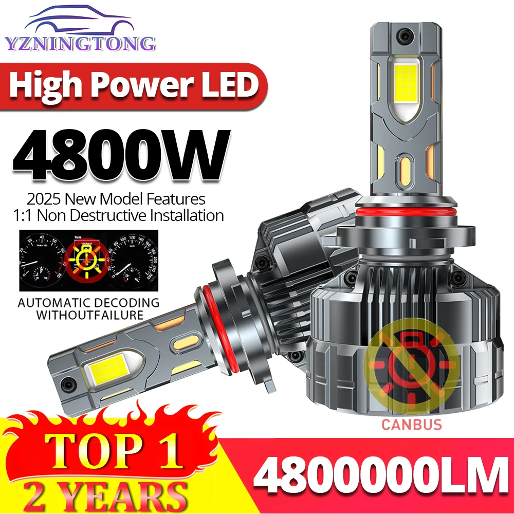 

Super Bright H7 LED Headlight Bulbs Canbus for Car 4800W H4 H11 Led Automobile Headlamp H1 Fog Lamp 9005 HB3 9006 HB4 9012 HIR2
