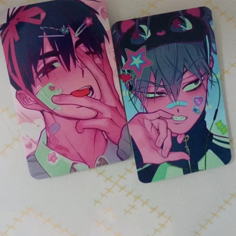 New 2Pcs/Set 2025 Alien Stage TV Anime Card Ivan Till Cosplay Rounded Corners LOMO Card Postcard Christmas Gifts Girls