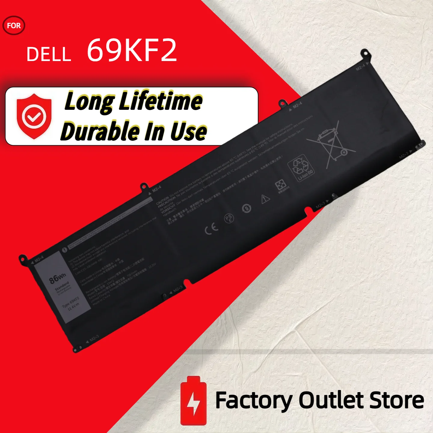 Wholesale And Retail❗❗❗ 69KF2 for DELL XPS 15 9500 9510 9530 Precision 5550 5560 G15 5511 5520 5515 5521 G7 15 7500 P91F P87F