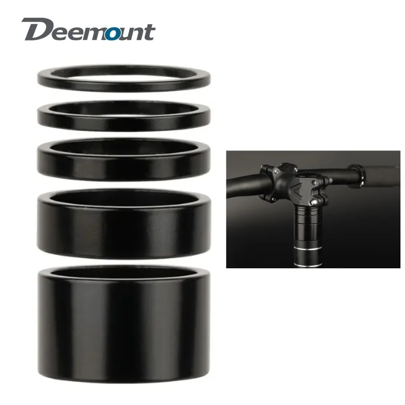 

Aluminum Spacer 1-1/8" 28.6mm Bicycle Front Fork Standpipe Headset Stem Alloy Washer Multi-size Height Handlebar Rise-up Adjust