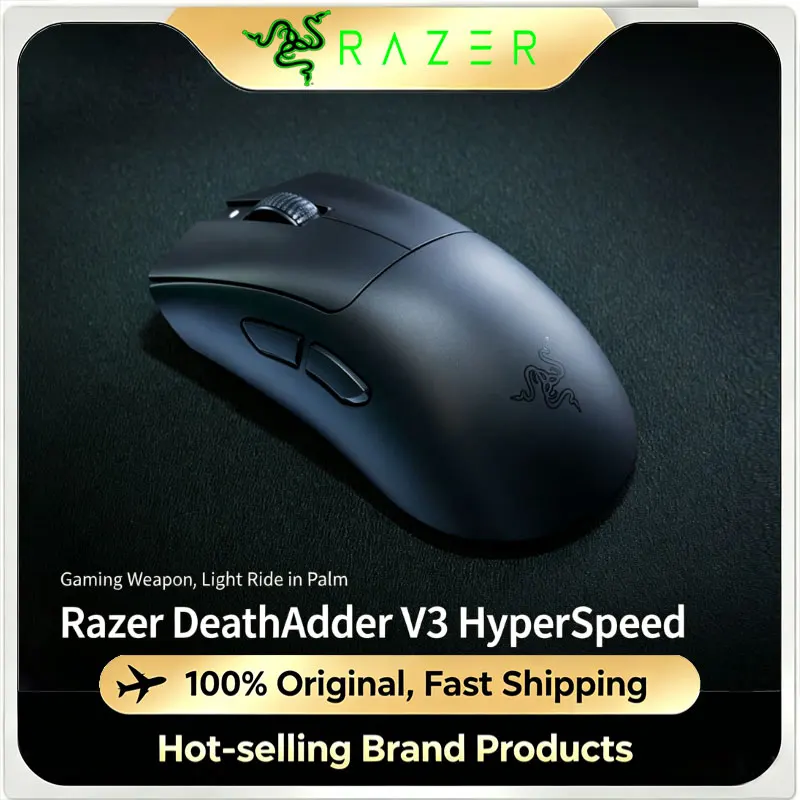 New Original Razer DeathAdder V3 HyperSpeed Wireless Gaming Mouse 55g Ultra-Lightweight Esports Mouse For PC Laptop
