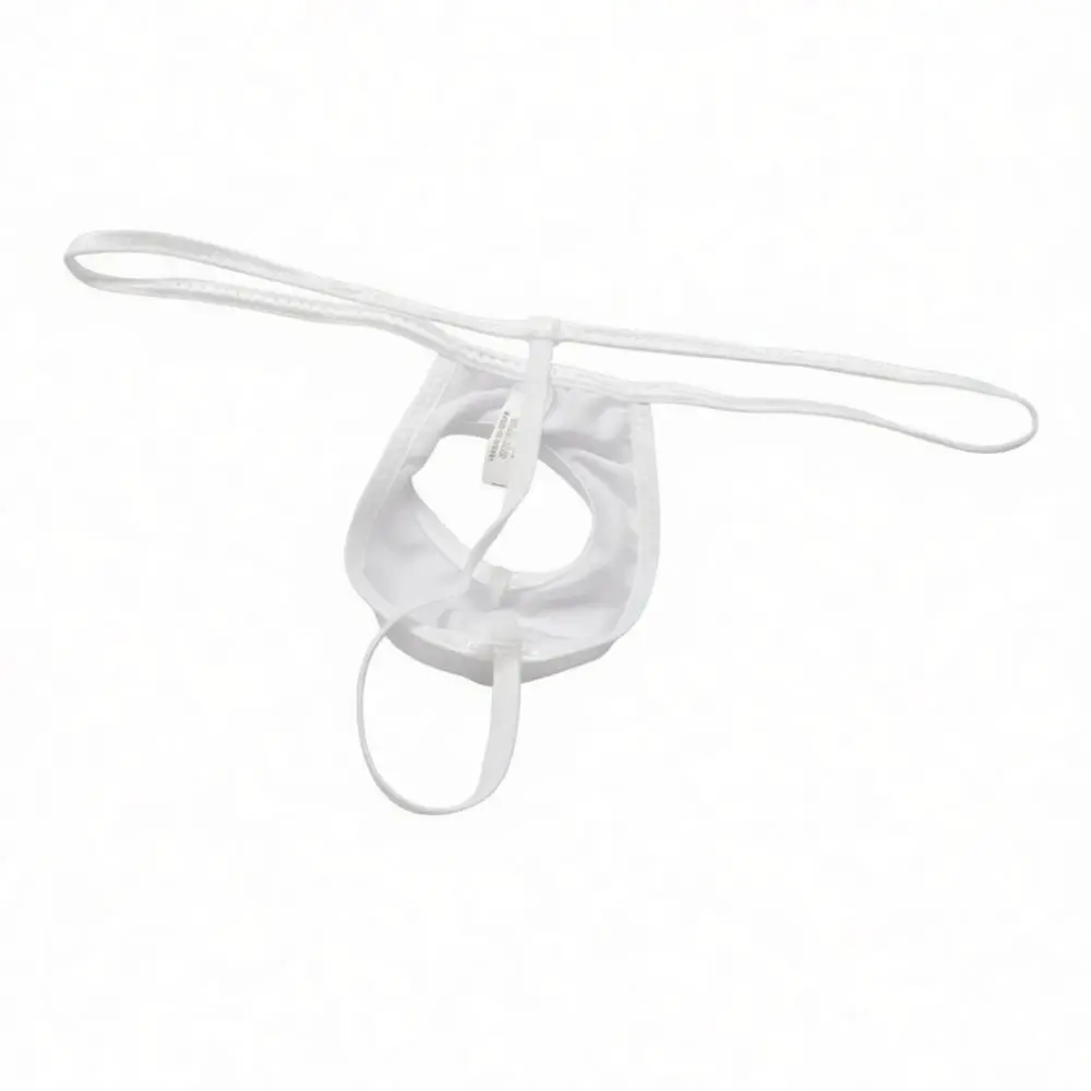 Sexy Mens G String Breathable Mesh Underwear Mid Waist Open Hole Design Athletic Bikini Briefs Comfortable Soft Underpants