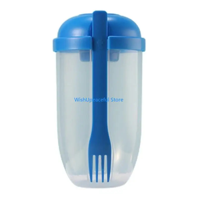 34ya Breakfast Salad Cereal Cereal Cereal Nut Iogurt Conjunto recipiente com molho garfo Bento Tupppers Bowl