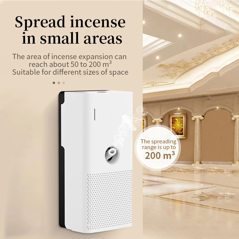 B46C 200M³ Battery Aroma Diffuser Room Fragrance Air Freshener Home AIR Flavoring For Toilets And Elevators Black