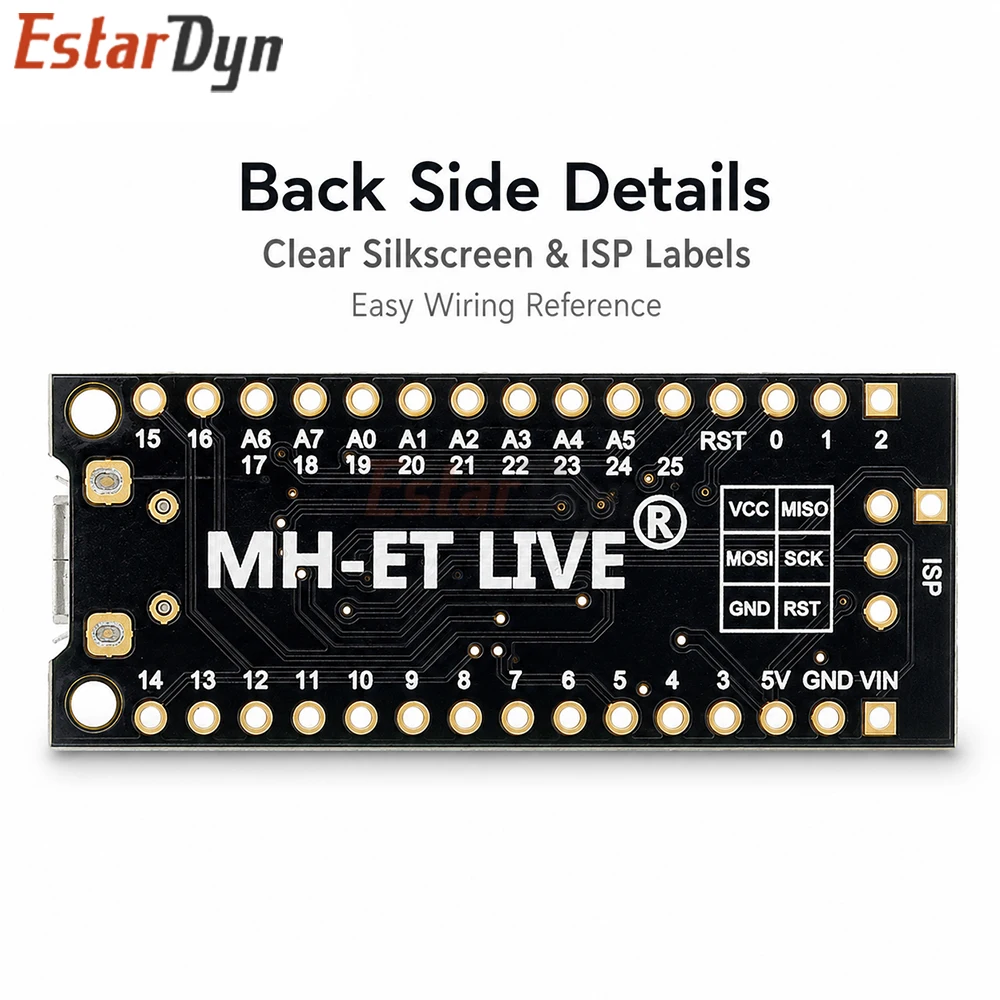 Estardyn ATTINY88 16MHz Micro Development Board Compatible Digispark ATTINY85 Upgraded & NANO V3.0 ATmega328 Extended