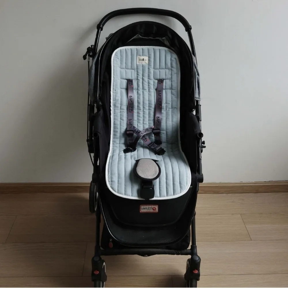 Soft Breathable Baby Stroller Seat Pad Wear-Resistant Anti-Slip Car Seat Liner Pad Universal Stroller Basket Liner Summer