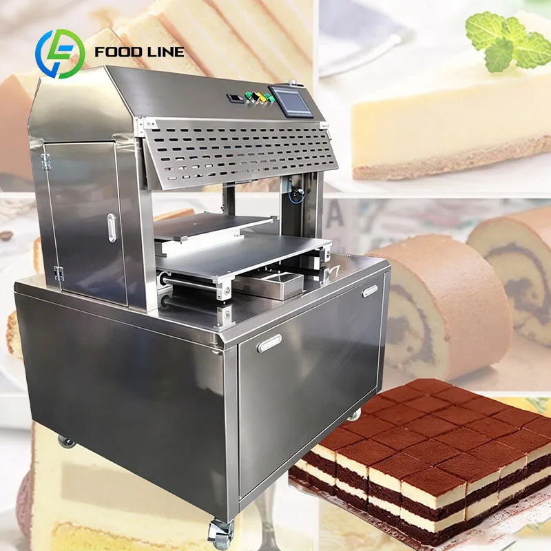 Industrial Bakery Cutter Cake Slicing Machine for Swiss Roll Brownie and Multilayer Cake Customized