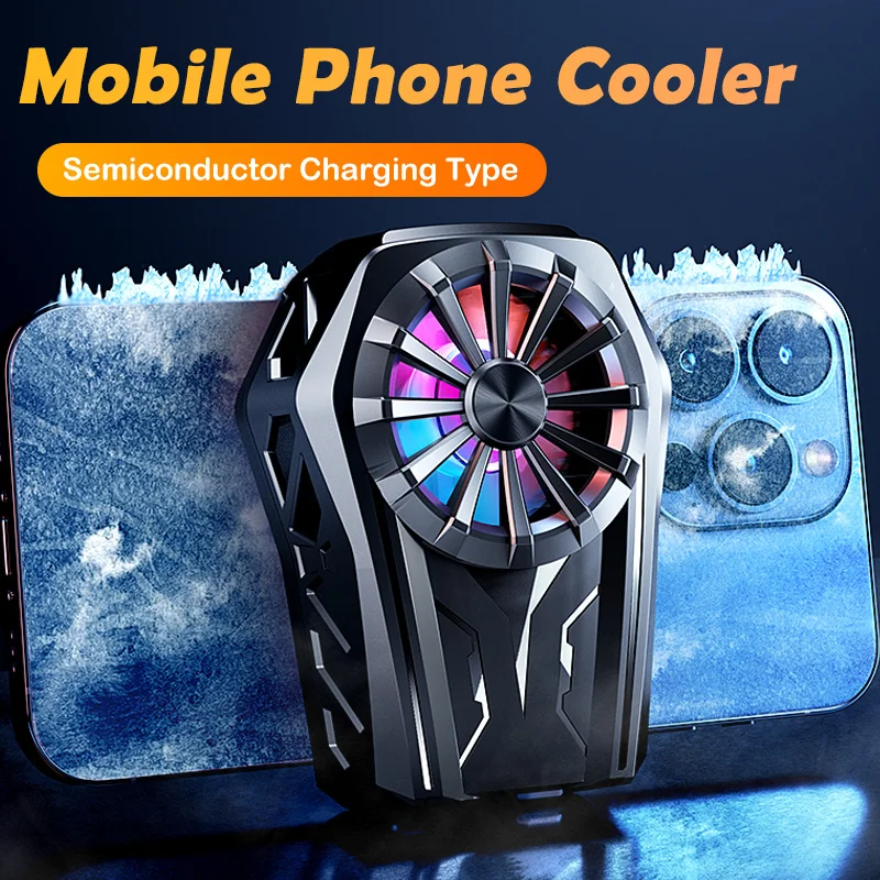 Portable Mobile Phone Semiconductor Cooler Universal Radiator Holder Smartphone Gaming Cooling Fan For Xiaomi Iphone