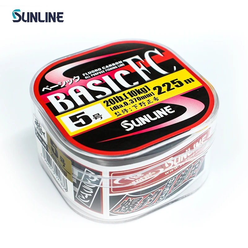 100% Original SUNLINE BASIC FC 320M/300M Transparent Carbon Fiber Fishing Line Suitable for Many Fishing Methods