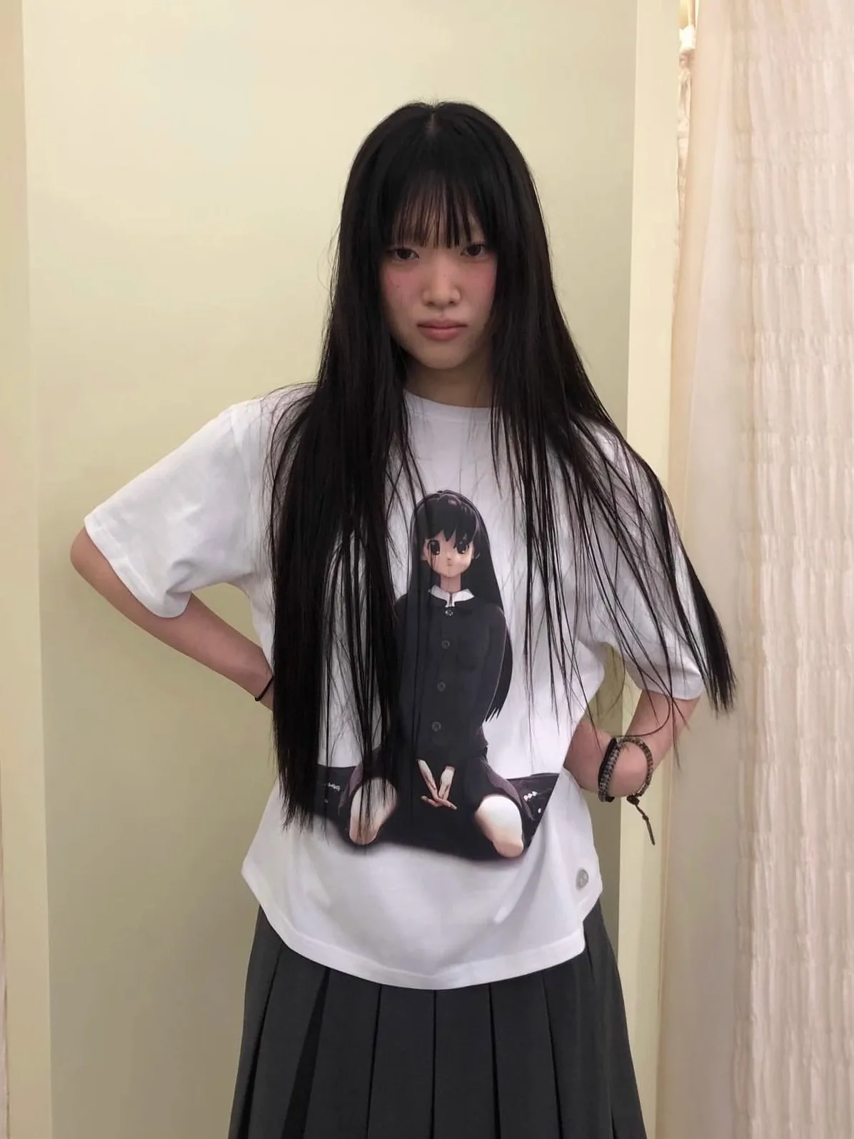 

Свободная футболка Coyseio из чистого хлопка ort Sve с мультяшным принтом для девочек, летний женский топ из хлопка 00%