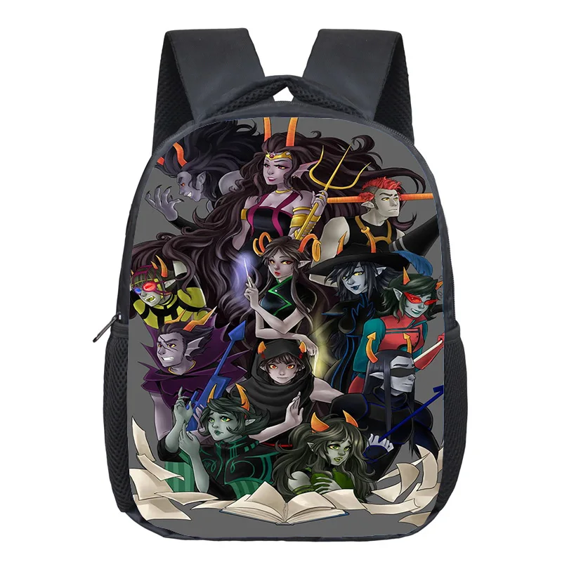Homestuck لعبة نمط حقيبة الظهر صبي فتاة عادية الكرتون المدرسية يمكن DIY بها بنفسك موضة حقائب الظهر للطلاب حقيبة المدرسة رياض الأطفال #6