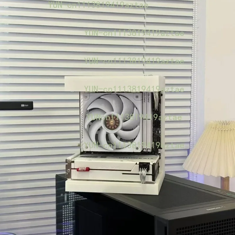 Mini ITX Desktop PC Case Sea‑View Design, Small Form‑Factor Chassis for ITX Motherboard and SFX Power Supply