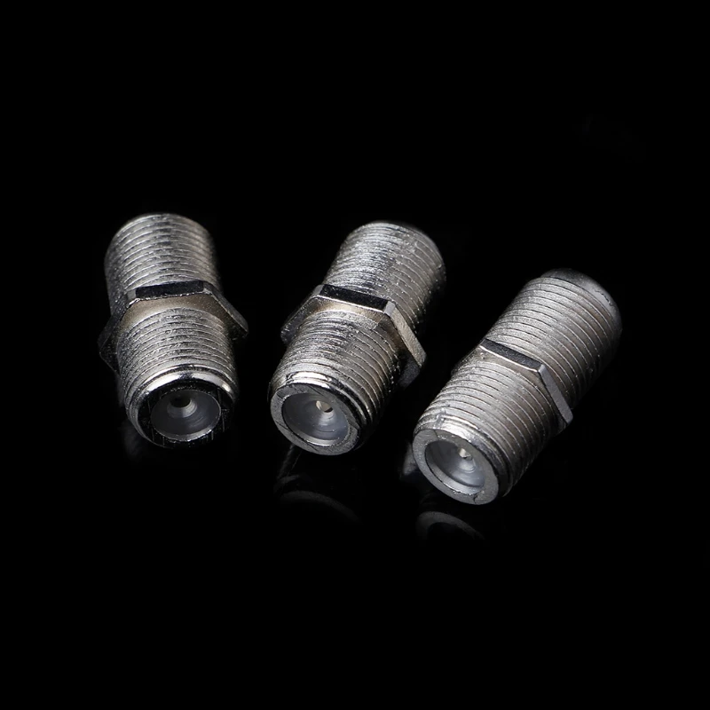 10 Pcs Joiner Barrels Connector F Plug Coupler Adaptor 4 for Sky for HD