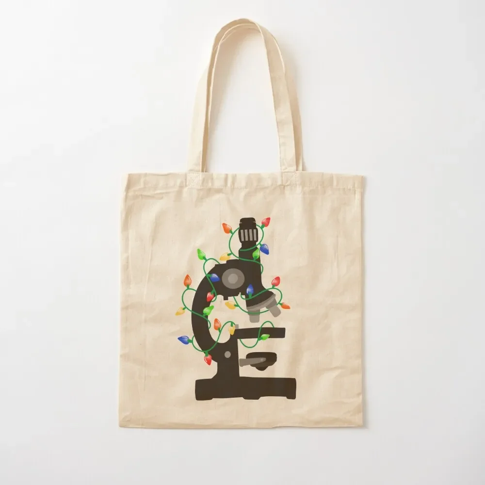 

Christmas Microscope Tote Bag Beach bag bag for beach sac pour femme