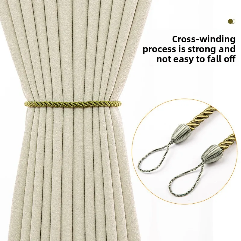 

Минималистичные завязки для штор в скандинавском стиле с поворотной веревкой — аксессуары для органайзера для домашних окон, многофункциональные застежки для штор