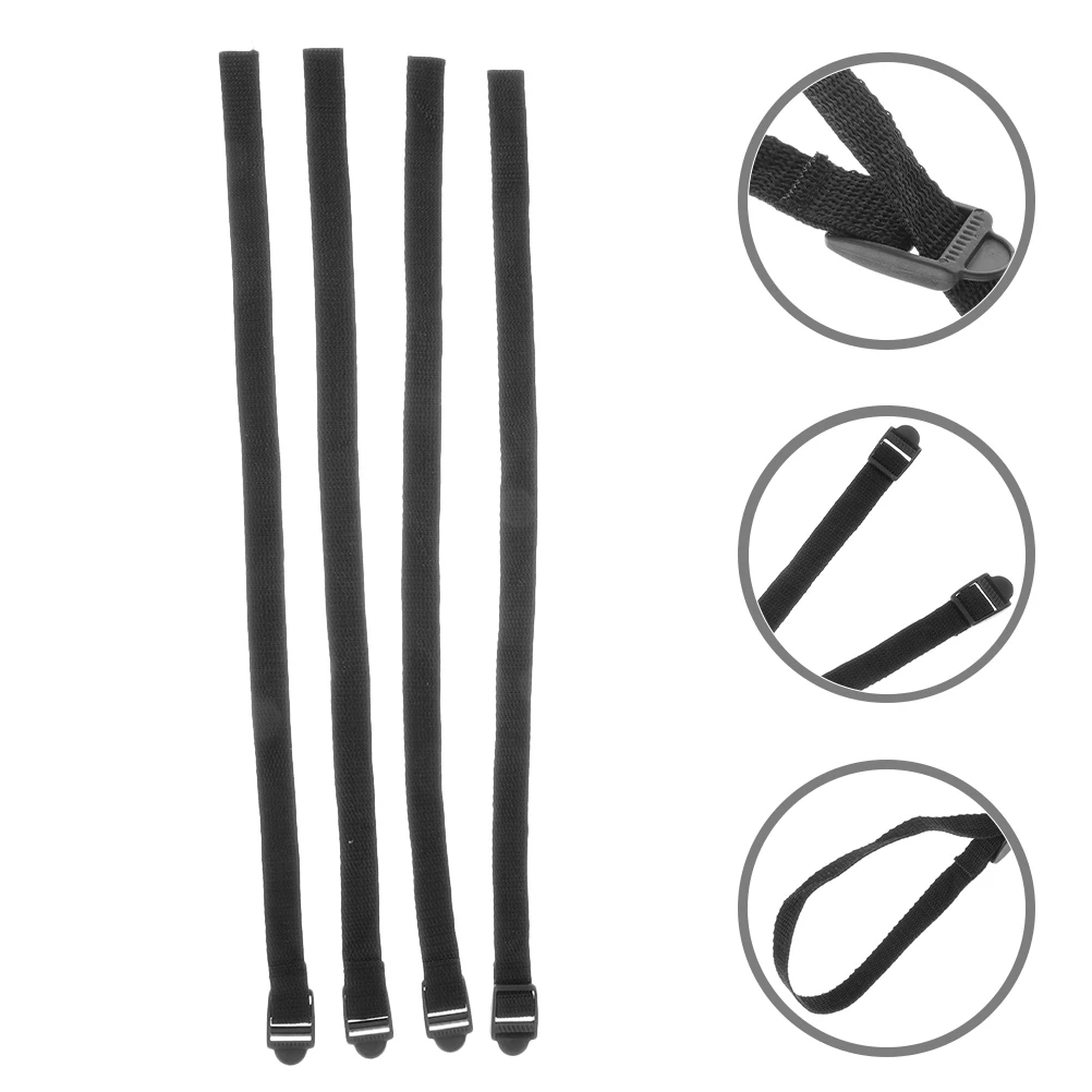 

4 Pcs Ski Pole Wristband Bungee Lanyard Replacement Straps Multifunction Carry Nylon Adjustable Snowboard Carrying