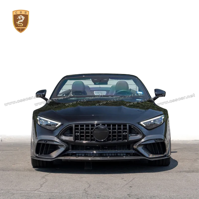 For Benz SL43 SL63 R232 2023 2024 2025 bb Style BB Style Front Bumper Lip Air Vent Rear Bumper Lip Splitter Diffuser Parts