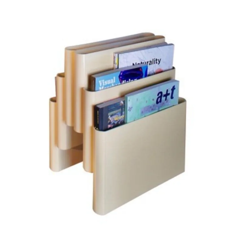 Floor-mounted magazine storage and finishing rack, multi-grid desktop finishing small bookshelf decorative bookshelf
