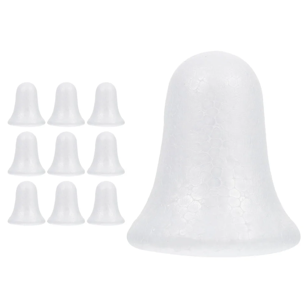 10 Uds. Cono de espuma de campana de burbuja, decoraciones navideñas, modelo, suministro para fiestas, materiales de pintura