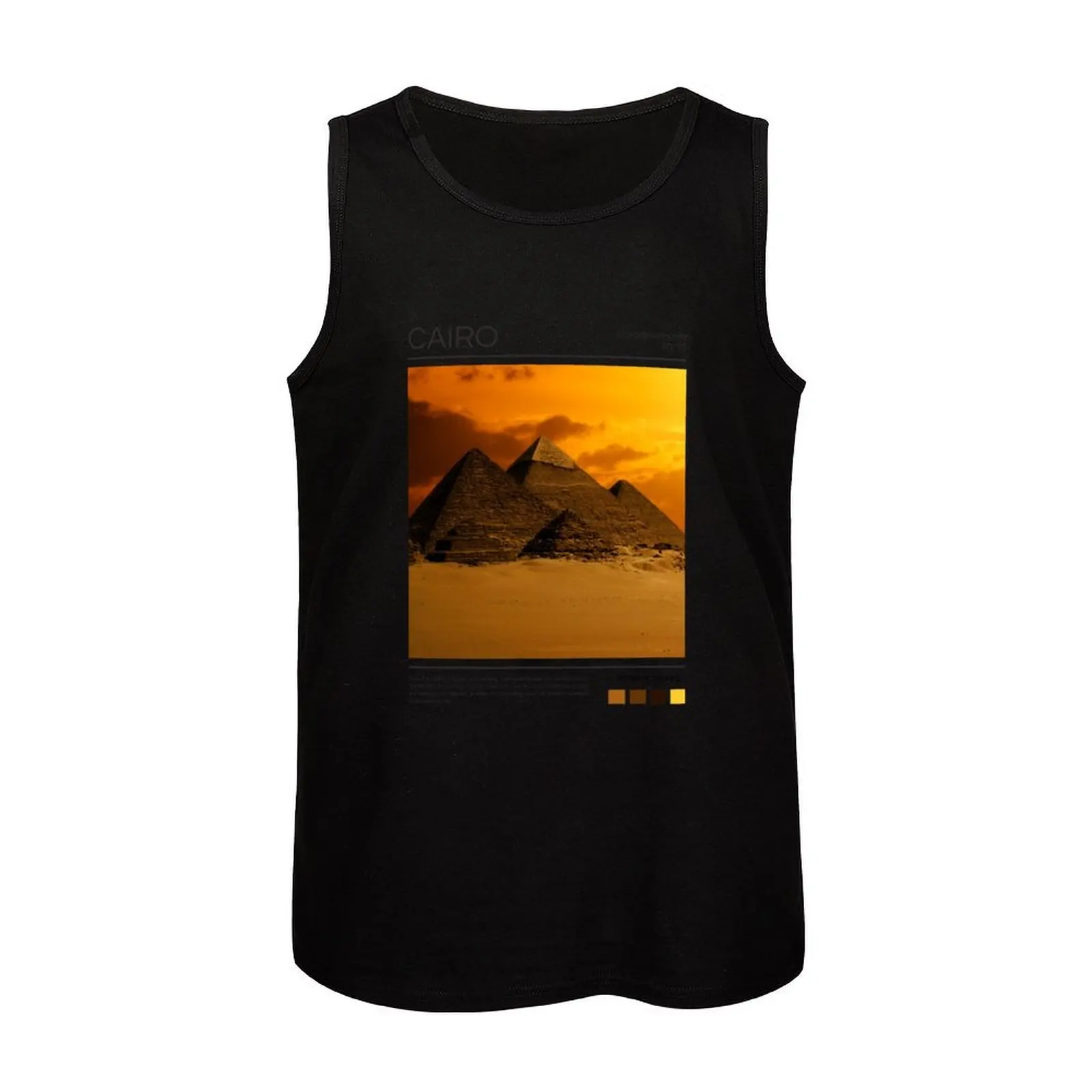 كايرو - مصر - التصوير الفوتوغرافي تانك الأعلى الصالة الرياضية تي شيرت رجل سترة تي شيرت الرياضة
