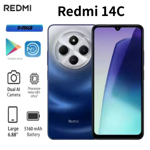 2026 (New Edition)Redmi 14C , Global Version 8+256...