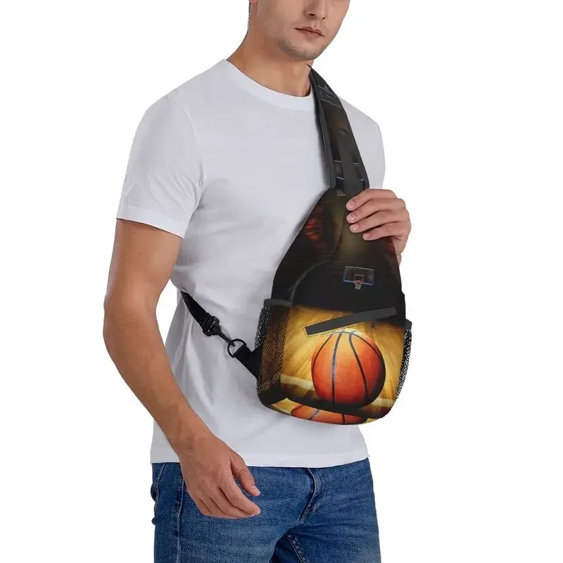 Basketball Chest Bag Custom Sport Player Crossbody Shoulder Backpack for