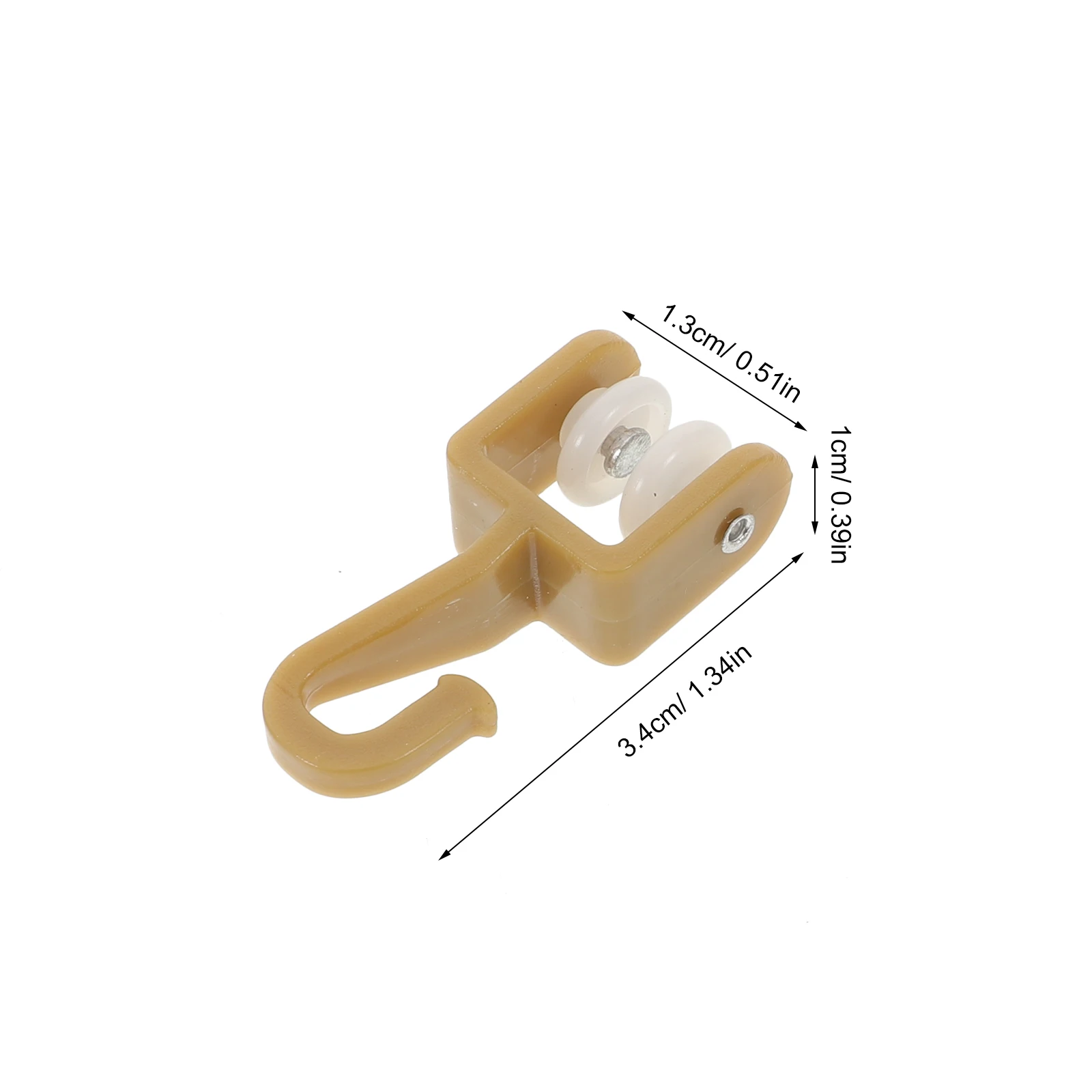 50 قطعة ستارة المسار الأسطوانة الطائرات الشراعية البلاستيك التوأم عجلات الناقل السنانير كتم الملحقات السلس مزلق لمسار السكك الحديدية الستائر #5
