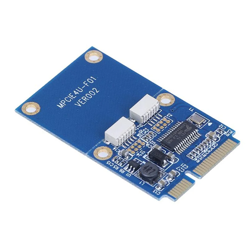 

AK51-1 Piece Mini PCI-E PCI Express To Dual USB Adapter Mpcie To 5 Pin 2 Port USB2.0 Converter For Full/Half Height Mini Card