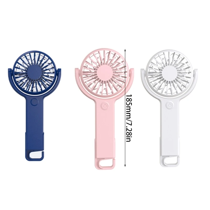 휴대용 팬 1200mAh 배터리 작동 휴대용 팬 5 속도 USB 충전식 팬 Dropship