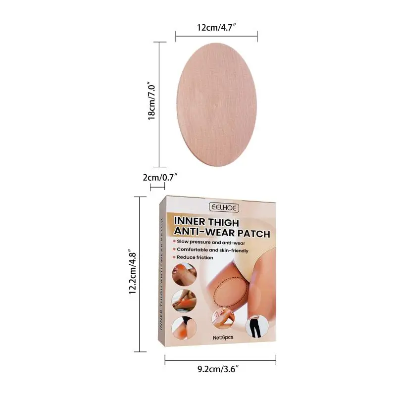 Anti Chafe Thigh Patch Body Anti-Friction Pad Women Anti-wear Stickers Invisible No Trace Thigh Non-woven Tapes Disposable