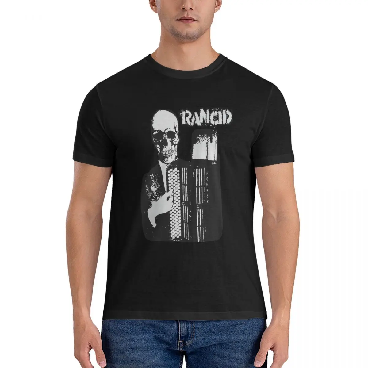 Rancid Graphic  T-Shirt Men R-Rancid Rock Band5 Funny 100% Cotton Tee Shirt O Neck Short Sleeve T Shirt New Arrival Clothing